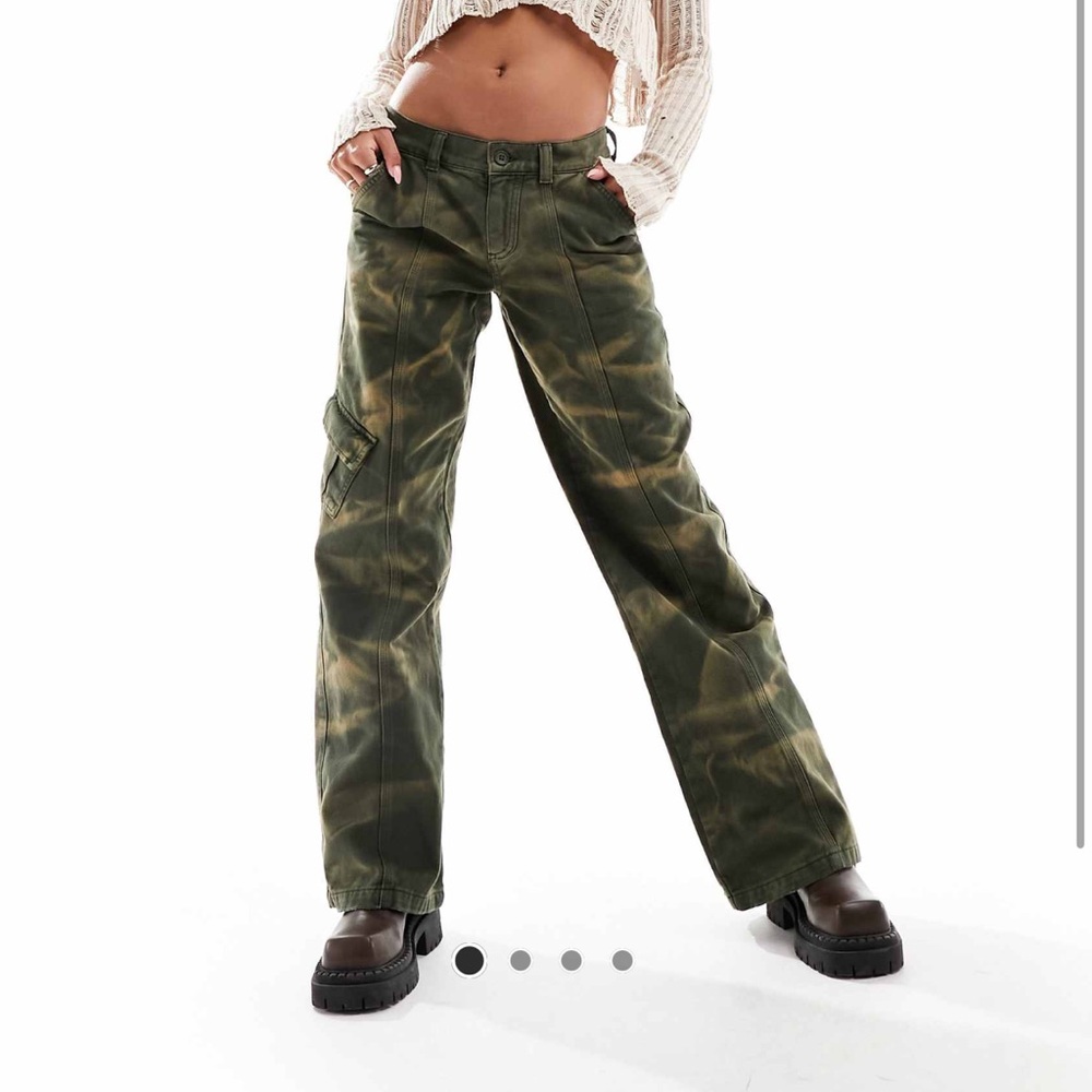 ASOS Reclaimed Vintage Y2K utility jeans in camo print size 4